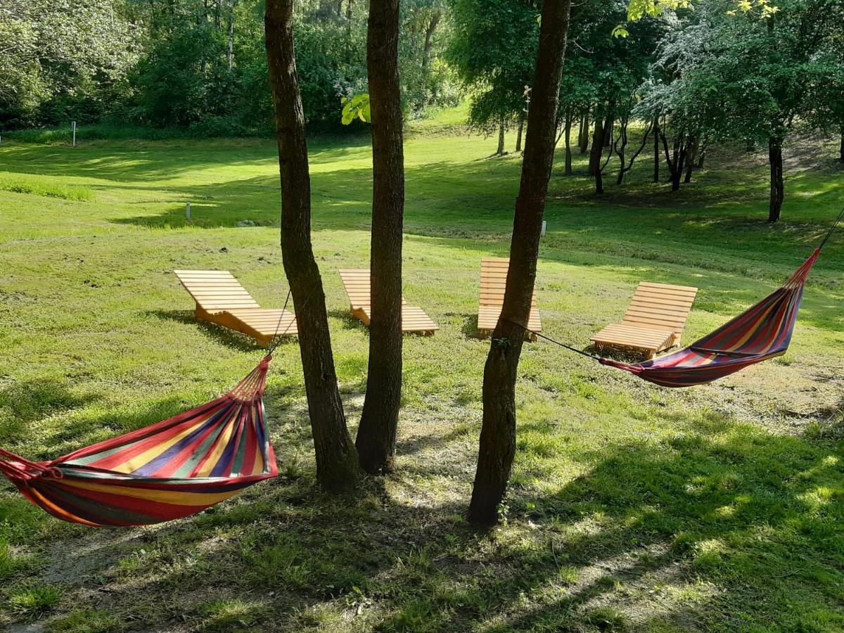 Villa Caloroczny Domek W Lesie Puszcza Zielonka Kiszkowo Exterior foto